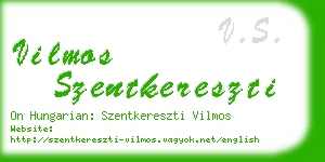 vilmos szentkereszti business card